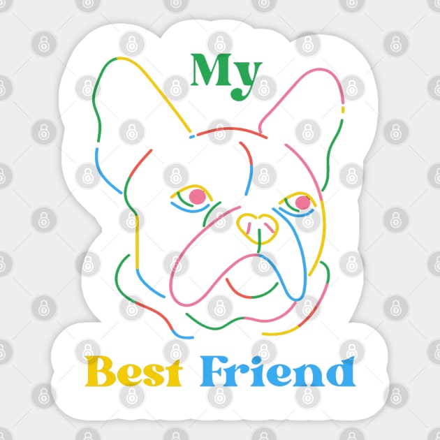 my best friend Sticker by shorshop